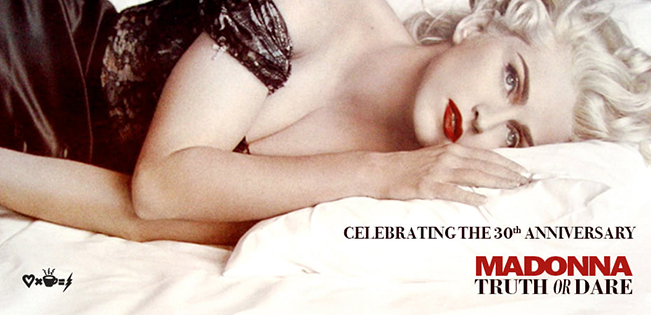 Heart TImes Coffee Cup Studios celebrates the 20th Anniversary of Madonnna Truth Or Dare