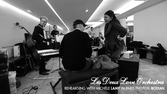 Les Deux Love Orchestra Rehearsing With Michèle Lamy Paris 2009 Photos: Rodian